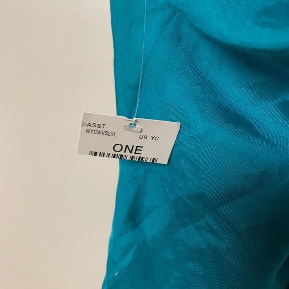 Y2K Teal GUESS Siouxi Dream Top Silk Cotton Open Deadstock NWT Sz XS - Picture 10 of 15